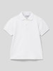 Mayoral Regular Fit Poloshirt mit kurzer Knopfleiste Weiss