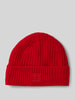 Codello Beanie mit breitem Umschlag Rot