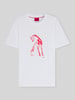 HUGO Regular Fit T-Shirt aus reiner Baumwolle Weiss