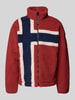 Napapijri Regular Fit Fleecejacke mit Stehkragen Modell 'T-FIEMME' Rot