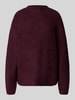 Selected Femme Relaxed Fit Strickpullover aus Woll-Mix Modell 'SIA' Pflaume