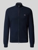 Gant Strickjacke mit Strukturmuster Dunkelblau
