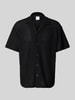 SELECTED HOMME Relaxed Fit Freizeithemd mit Umlegekragen Modell 'SLHRELAXBANE' Black