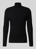 Antony Morato Gebreide pullover met ribboorden Zwart