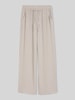 Tom Tailor Denim Wide Leg Hose aus Viskose-Mix Taupe
