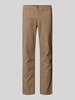 Christian Berg Men Jeansy o kroju slim fit w 5 kieszeni Jasnobrązowy
