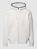 BOSS Green Sweatjacke mit Label-Detail Modell 'Sgover' Mittelgrau