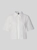 VERO MODA Bluzka koszulowa o kroju relaxed fit z czystej bawełny model 'ELIZA' Biały