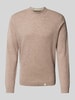 Colours & Sons Strickpullover mit Label-Details Beige