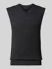 Christian Berg Men Slim Fit Pullunder aus Baumwoll-Mix mit V-Ausschnitt Bordeaux Melange