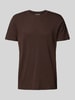 SELECTED HOMME T-shirt met ronde hals, model 'ASPEN' Donkerbruin