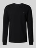 Christian Berg Men Strickpullover mit Logo-Stitching Black