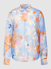 Gant Hemdbluse mit floralem Allover-Muster Hellblau