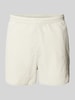 HUGO Regular Fit Shorts mit Label-Print Modell 'Daigo' Stein