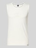 LERROS Tanktop mit Statement-Print und Rundhalsausschnitt Weiss