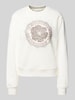 Guess Sweatshirt mit gerippten Abschlüssen Offwhite