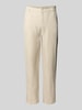 Casual Friday Regular Fit Leinenhose mit Gürtelschlaufen Modell 'Pandrup' Beige