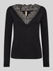 Soyaconcept Slim Fit Langarmshirt aus Lyocell-Mix Modell 'Marica' Black