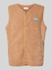 American Vintage Bodywarmer van teddybont met labelpatch, model 'HOKTOWN' Zand