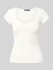 Gina Tricot t-shirt z wbudowanym biustonoszem Złamany biały