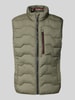 Tom Tailor Regular fit bodywarmer met borstzak met rits Olijfgroen