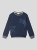 s.Oliver RED LABEL Sweatshirt met motiefprint Marineblauw