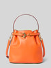 Lauren Ralph Lauren Bucket Bag van echt rundleer Donkeroranje