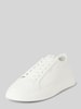 Copenhagen Ledersneaker mit Label-Prints Weiss