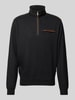 bugatti Sweatshirt mit Stehkragen Anthrazit