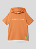 s.Oliver RED LABEL T-shirt met labelpatch Oranje