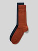 Tommy Hilfiger sokken van katoenmix in set van 2 Roestrood