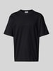 REVIEW T-Shirt mit Label-Stitching Black