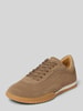 BOSS Lage sneakers van echt leer Beige