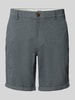 Jack & Jones Szorty o kroju regular fit z fakturowanym wzorem model ‘FURY’ Ciemnoniebieski