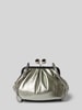 Seidenfelt Tote tas in leerlook model 'Fyn' Metallic zwart