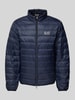 EA7 Emporio Armani Daunenjacke mit Label-Print Modell 'TRAIN CORE' Dunkelblau