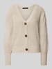 Vero Moda Regular Fit Strickjacke mit Ballonärmeln Modell 'LEA' Sand