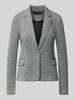 VERO MODA Slim Fit Kurzblazer mit Baumwoll-Anteil Modell 'JULIA' Dunkelgrau Melange