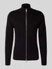 SELECTED HOMME Regular Fit Strickjacke aus reiner Baumwolle Modell 'DANE' Black