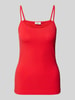 s.Oliver RED LABEL Slim Fit Trägertop aus Baumwoll-Mix Rot