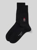 Falke Socken mit Motiv-Stitching Black