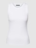 Drykorn Tanktop in Ripp-Optik Modell 'OLINA' Weiss