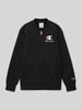 CHAMPION Sweatjacke mit Label-Stitching Black