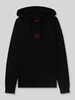 HUGO Regular Fit Sweatjacke aus Baumwoll-Mix Modell 'Laze Hoodie' Black