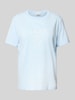 Gant T-Shirt mit Label-Print Hellblau