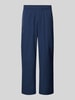 Joy Straight leg sweatpants met steekzakken Donkerblauw