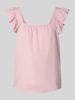 Pieces Relaxed Fit Top aus Viskose-Leinen-Mix Modell 'PIA' Rosa