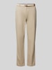 Christian Berg Woman Casual Fit Chino mit Gürtel Sand