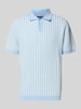 MCNEAL Koszulka polo w dzianinowym wyglądzie, krój regular fit Błękitno-niebieski