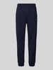 CHAMPION Regular fit sweatpants met logostitching Marineblauw